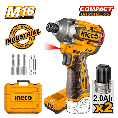 Moteur Lithium-Ion Brushless 16V/M16 Visseuse à chocs sans fil CIRLI16178 ING-CT