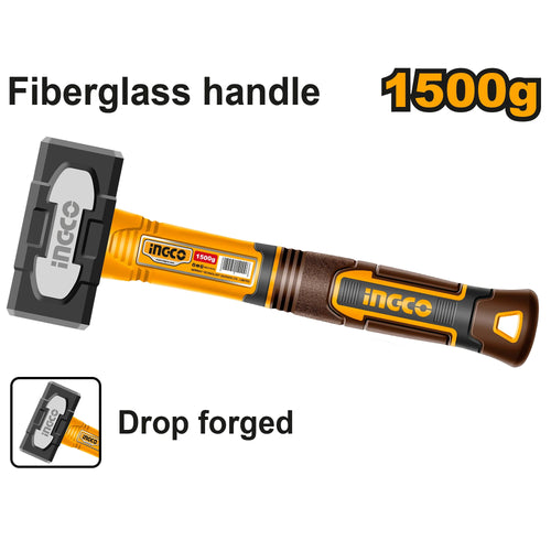 أدوات مطرقة حجرية 1500 جرام رأس مطرقة مبتكر مطروق HSTH81500 ING-HT