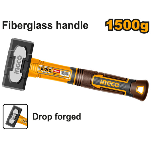 أدوات مطرقة حجرية 1500 جرام رأس مطرقة مبتكر مطروق HSTH81500 ING-HT