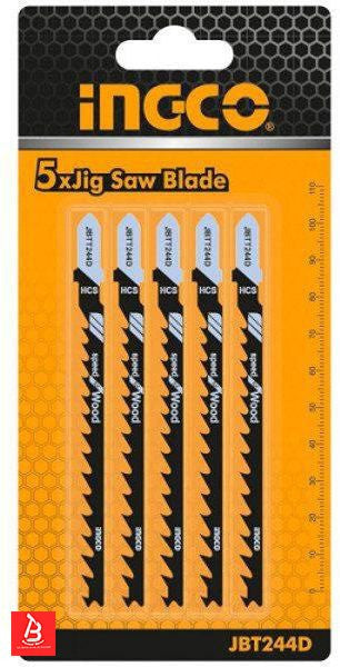 INGCO LAMES SCIE SAUTEUSE 5 PCS POUR BOIS (DENTS74MM) [JBT244D]