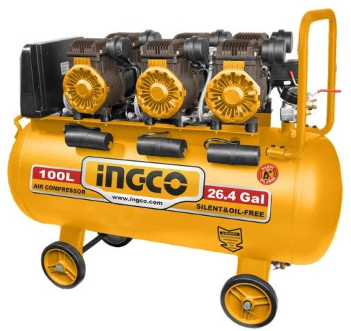 INGCO COMPRESSEUR SILENCIEUX 100L 3x1600W 4,8HP [ACS3361001] – INGCO Maroc