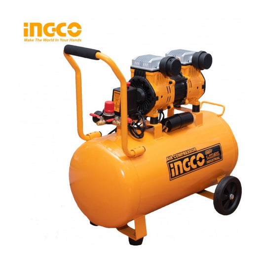 ضاغط هواء صامت من INGCO سعة 50 لترًا وقوة 1200 واط وقوة 1.6 حصان ACS112501 