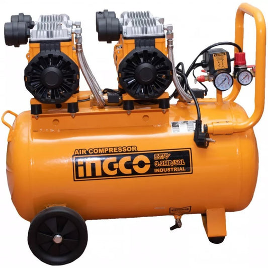 INGCO COMPRESSEUR SILENCIEUX 50L 2Ã—1200Wï¼ˆ3.2HPï¼‰ [ACS224501]
