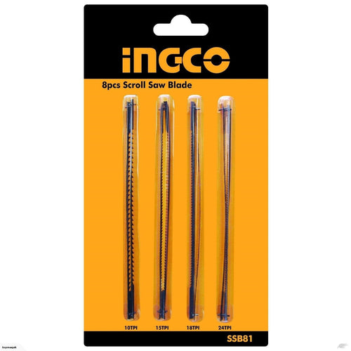 INGCO JEU DE 8 LAMES POUR SCIE A CHANTOURNER 85W SS852 - [SSB81]