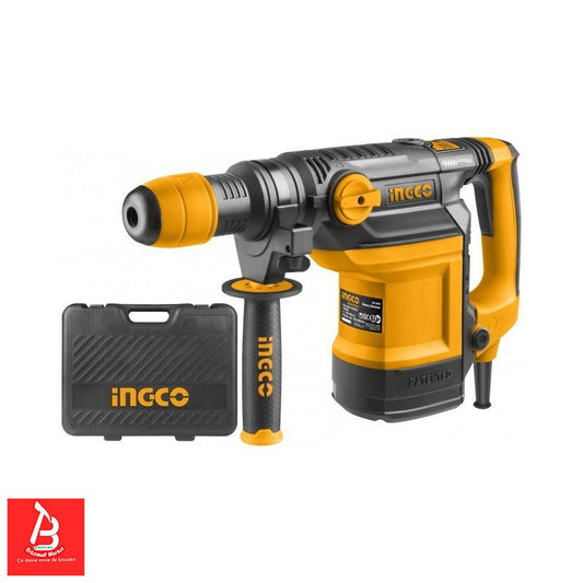 INGCO MARTEAU PERFORATEUR SDS MAX 1200W 38MM + 4 FORETS [RH120068]