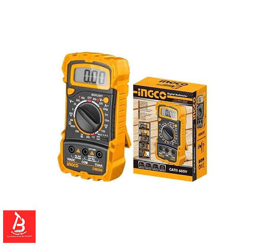 INGCO MULTIMETRE DIGITAL LCD [DM200] – INGCO Maroc