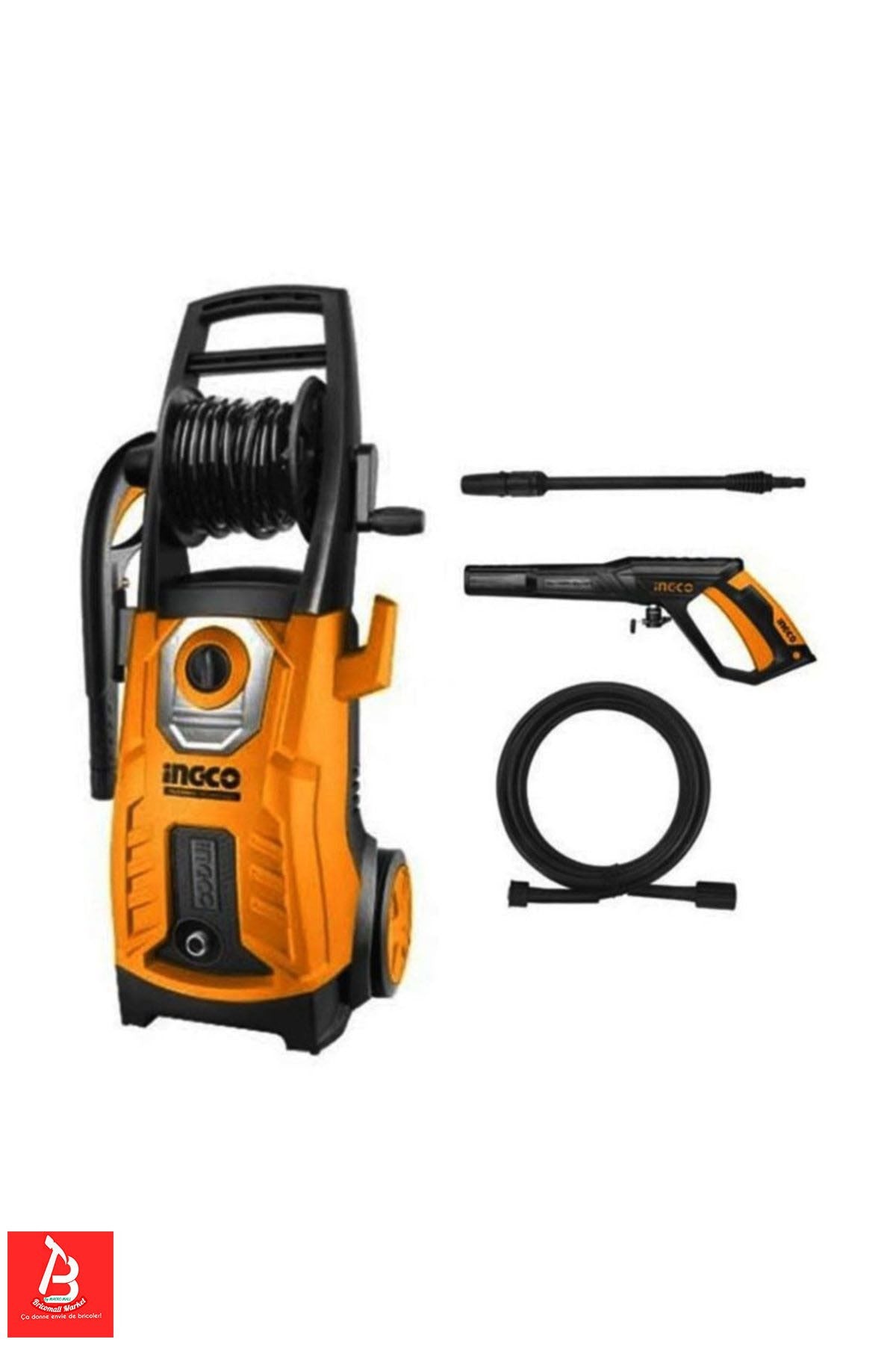 INGCO NETTOYEUR HAUTE PRESSION 160 BARS 2500W [HPWR25008]