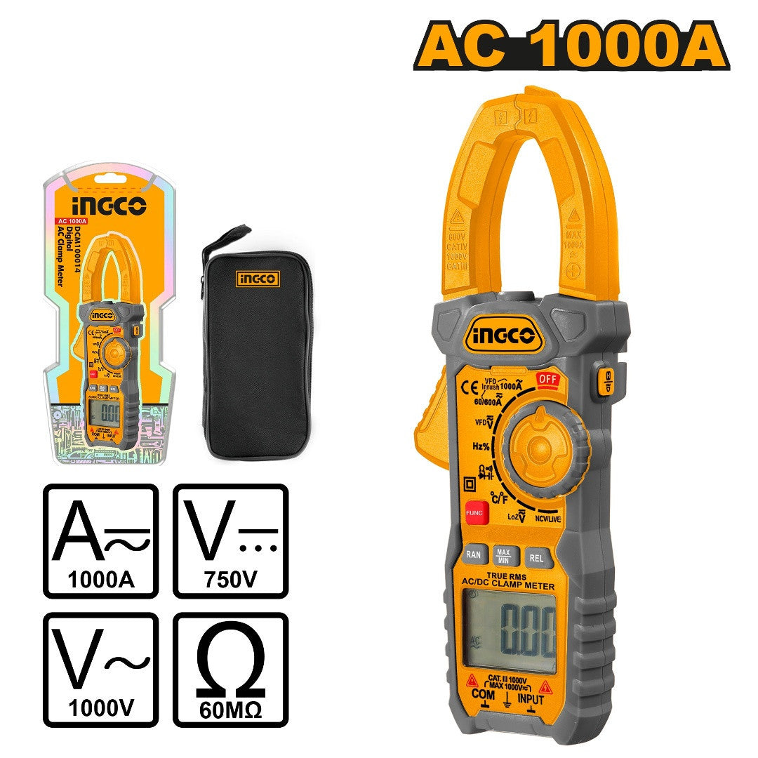 INGCO PINCE MULTIMETRE CAT.III 1000V SS [DCM100014] – INGCO Maroc