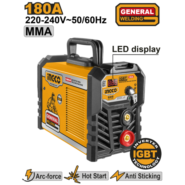 INGCO POSTE A SOUDER 180A ONDULEUR MMA [ING-MMA18028] – INGCO Maroc