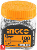 INGCO RIVETS 4.8X16MM BOITE DE 100 PIECES [HWRT4801611] – INGCO Maroc