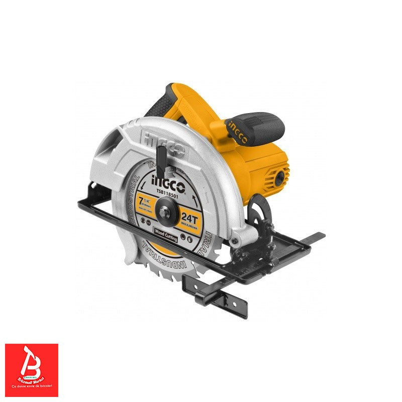 INGCO SCIE CIRCULAIRE 185MM 1400W + 1 LAME [CS18528] – INGCO Maroc