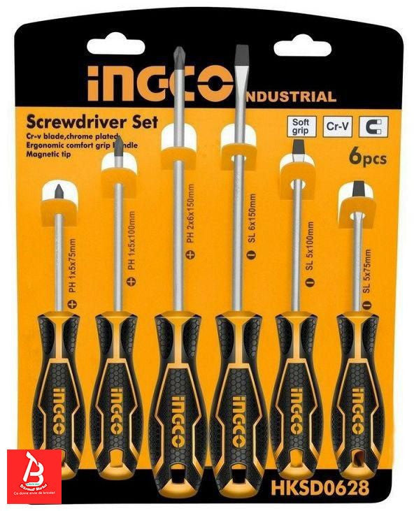 INGCO SET DE 6 TOURNEVIS A FRAPPER [HSGT280608] – INGCO Maroc