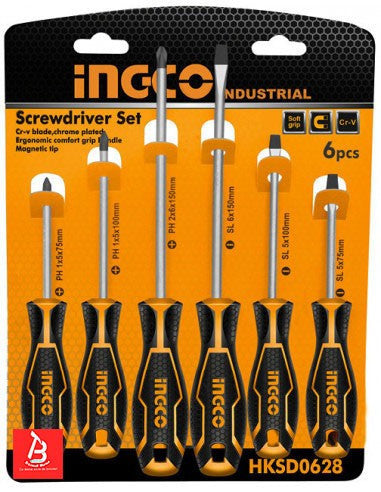 INGCO SET DE 6 TOURNEVIS [HKSD0628]