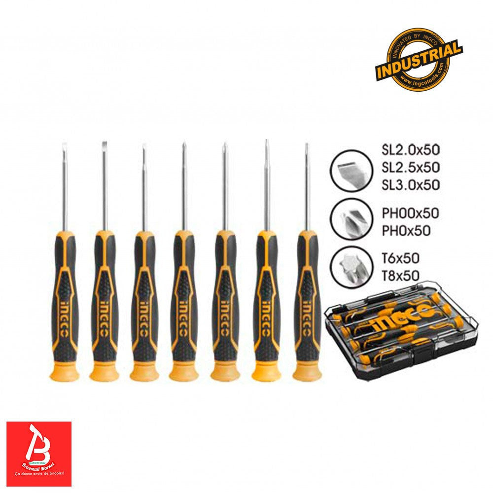 INGCO SET DE 7 TOURNEVIS DE PRECISION [HKSD0718] – INGCO Maroc