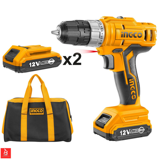 INGCO VISSEUSE LITHIUM-ION 12V 2BATTERIES [CDLI1222]