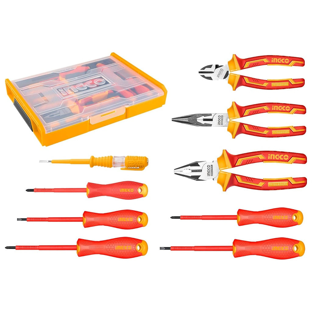 INGCO JEU D'OUTILS A MAIN ISOLES 9PCS [HKTV01H091] – INGCO Maroc