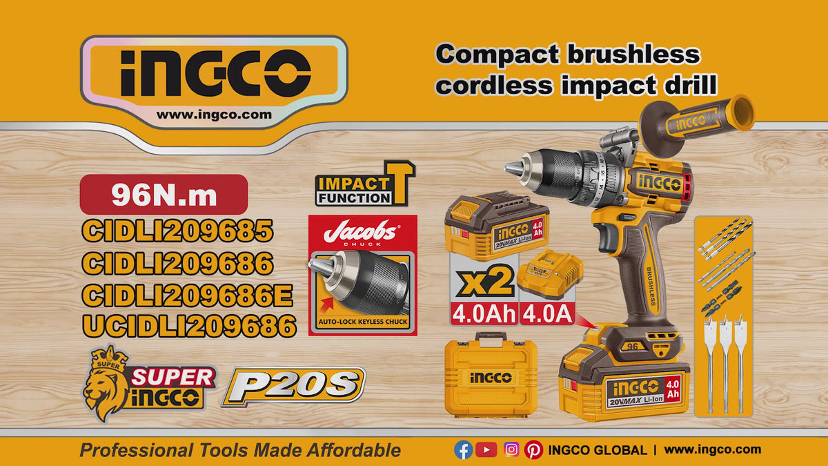 INGCO PERCEUSE VISSEUSE 20V 96NM [CIDLI209686]