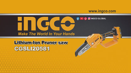INGCO SCIE ELAGUEUSE 20V 1BATTERIE [CGSLI20581]