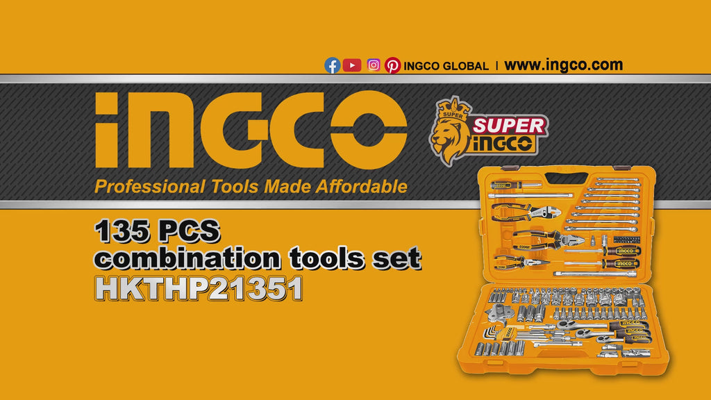 INGCO COFFRET A OUTILS 135 PCS [HKTHP21351]