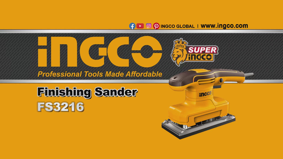 INGCO PONCEUSE VIBRANTE 90x180MM 320W [FS3216]