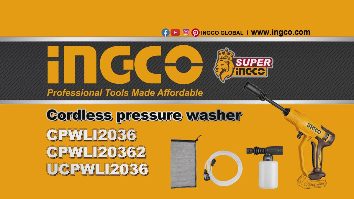 INGCO NETTOYEUR HAUTE PRESSION SANS FIL [CPWLI20362]